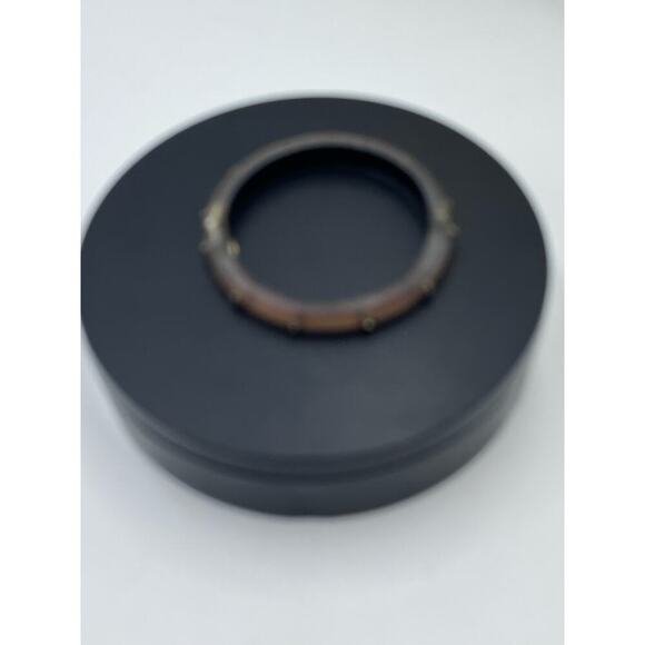 Alexis Bittar Neo Bohemian' Brown Gray Lucite‎ & Crystal Hinge Cuff Bracelet - Picture 5 of 16